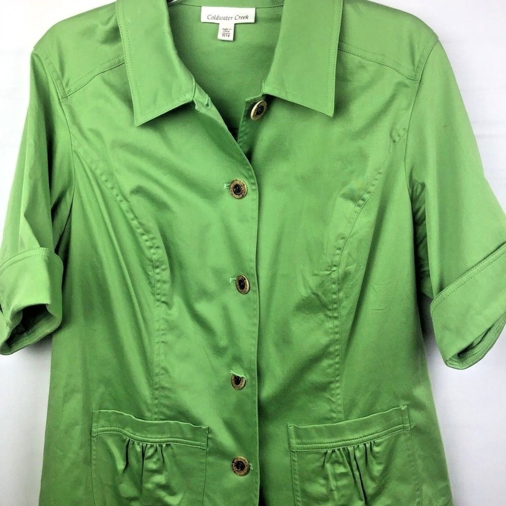 Coldwater Creek Women's Green shrug jacket W18 - Picture 1 of 2